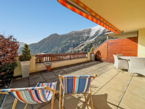 Magic view near slopes and termal bath - Swiss Alps